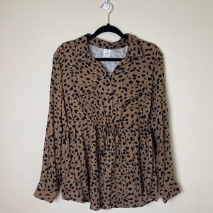 Time & True Maternity Blouse